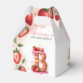 Ballotins LETTRE Ballotin D'ANNIVERSAIRE fraise B Gâteau (Arrière)