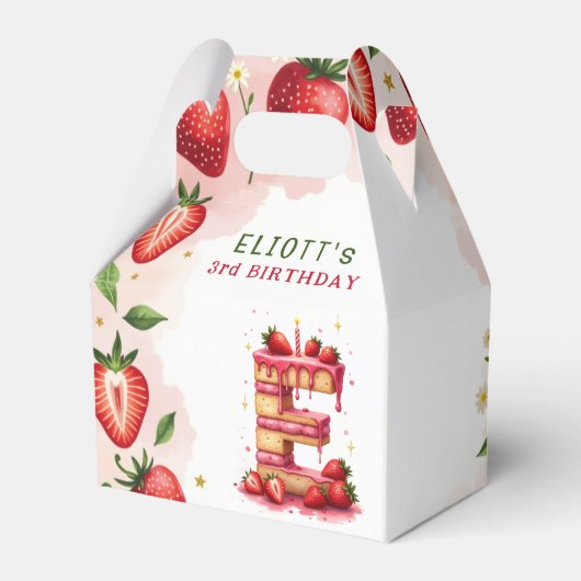 Ballotins LETTRE Ballotin D'ANNIVERSAIRE fraise E Gâteau (Verso)