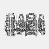 Ballotins Lettre E Monogramme médiéval Art Nouveau (Déplié)