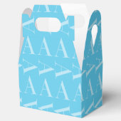 Ballotins Lettre initiale A, Aqua Blue (Ouvert)