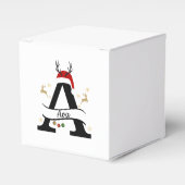 Ballotins Lettre initiale A de Noël – Conception festive de  (Verso)