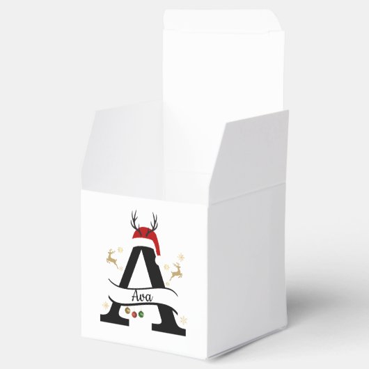 Ballotins Lettre initiale A de Noël – Conception festive de  (Ouvert)
