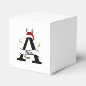 Ballotins Lettre initiale A de Noël – Conception festive de  (Arrière)