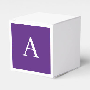 Ballotins Lettre initiale Monogramme Style moderne violet