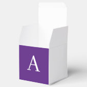 Ballotins Lettre initiale Monogramme Style moderne violet (Ouvert)