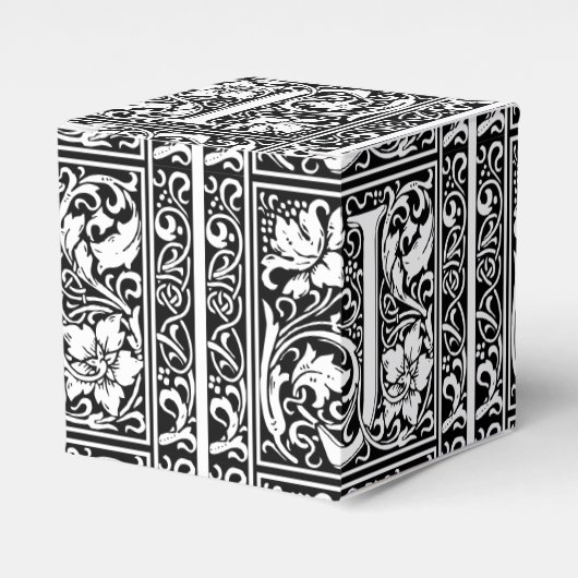 Ballotins Lettre J Monogramme médiéval Art Nouveau (Verso)