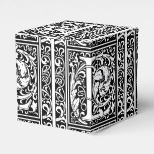 Ballotins Lettre L Monogramme Art Nouveau Médiéval
