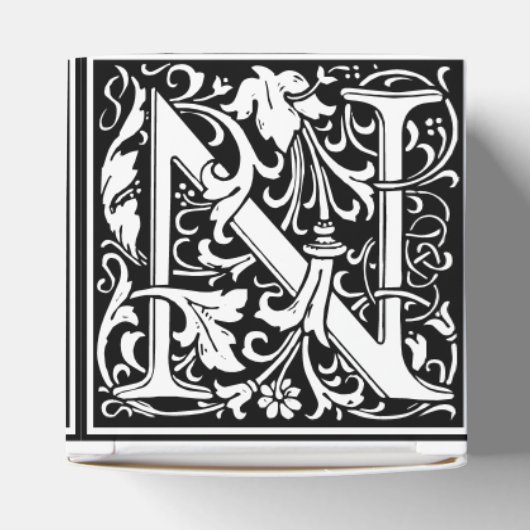 Ballotins LETTRE MONOGRAPHIQUE EN Alphabet Floral N Carreau (Haut)