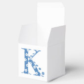 Ballotins LETTRE Motif Fleur K(bleu) (Ouvert)