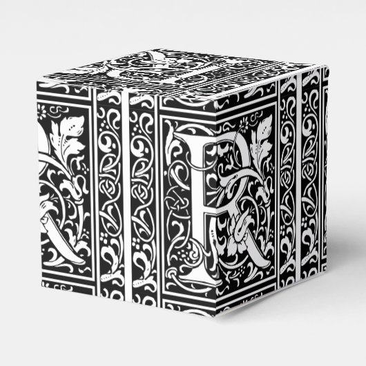 Ballotins Lettre R Monogramme médiéval Art Nouveau (Verso)