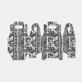 Ballotins Lettre R Monogramme médiéval Art Nouveau (Déplié)