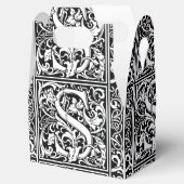 Ballotins Lettre S Monogramme médiéval Art Nouveau (Ouvert)