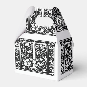 Ballotins Lettre T Monogramme Art Nouveau Médiéval