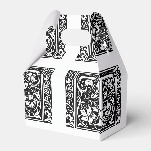 Ballotins Lettre T Monogramme médiéval Art Nouveau (Arrière)