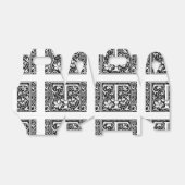 Ballotins Lettre T Monogramme médiéval Art Nouveau (Déplié)