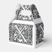 Ballotins Lettre X Monogramme médiéval Art Nouveau (Verso)