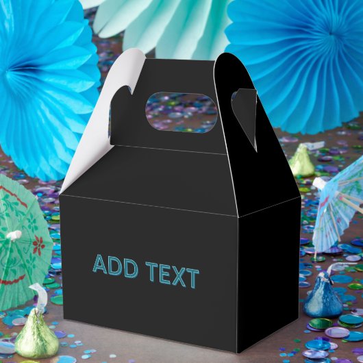 Ballotins Lettres décrites modifiables avec ombre portée (Fête)