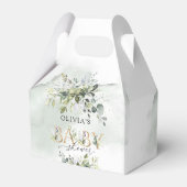 Ballotins Lettres d'or vert moderne baby shower (Arrière)