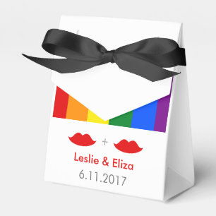 Ballotins LGBT Lesbian Lips Mariage arc-en-ciel