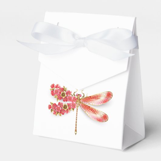 Ballotins libellule de fleurs avec sakura de bijoux (Verso)