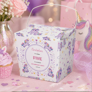 Ballotins Licorne Magique Pastel Violet Mignonne 5ème Annive