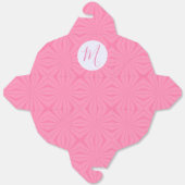 Ballotins Light Pink Squiggly Squares Personalized Take Out (Déplié)