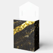 Ballotins Ligne brillante or noir chic abstrait Monogramme (Ouvert)