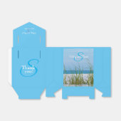 Ballotins Ligne D'Oats De Mer En Blanc Sable Mariage Faveur (Déplié)