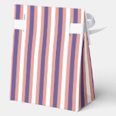 Ballotins Lignes Bow pourpre Baby shower moderne (Verso)