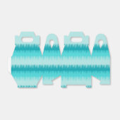 Ballotins Lignes de dent de chien turquoise bleu vert merci  (Déplié)