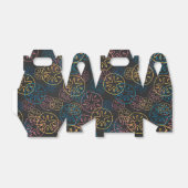 Ballotins Lignes de Dollar de Sable Rouge Jaune Bleu (Déplié)