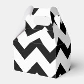 Ballotins Lignes de motif en chevron noir simple rétro (Verso)