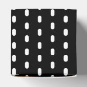 Ballotins Lignes de tiret blanc rayures cadeau noir (Haut)