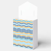 Ballotins Lignes de vague Couleur bleu et jaune (Ouvert)