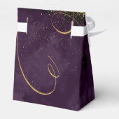 Ballotins Lignes fines Gold Abstrait Mariage V1 Plum ID867 (Arrière)