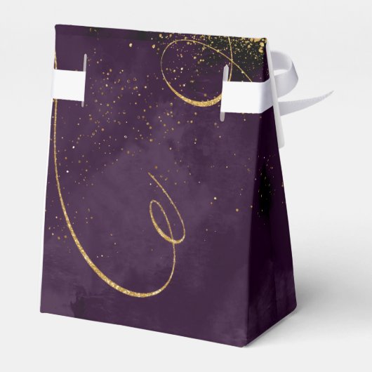 Ballotins Lignes fines Gold Abstrait Mariage V1 Plum ID867 (Arrière)