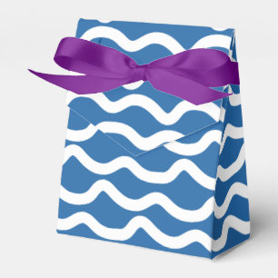Ballotins Lignes ondulées bleu et blanc pour enfants