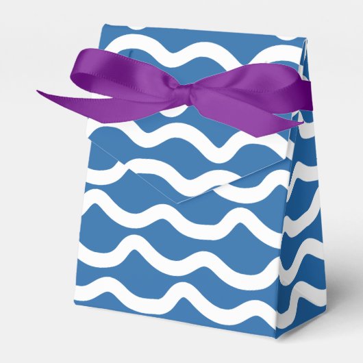 Ballotins Lignes ondulées bleu et blanc pour enfants (Verso)