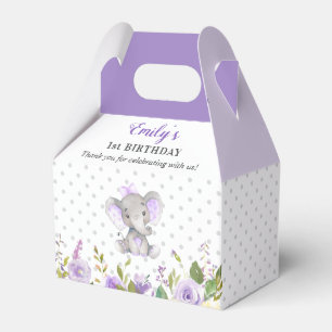 Ballotins Lilac Elephant Premier Anniversaire Fête Little P