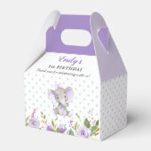 Ballotins Lilac Elephant Première fête d'anniversaire Petite (Arrière)