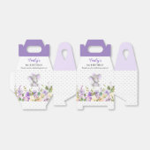 Ballotins Lilac Elephant Première fête d'anniversaire Petite (Déplié)