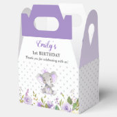 Ballotins Lilac Elephant Première fête d'anniversaire Petite (Ouvert)