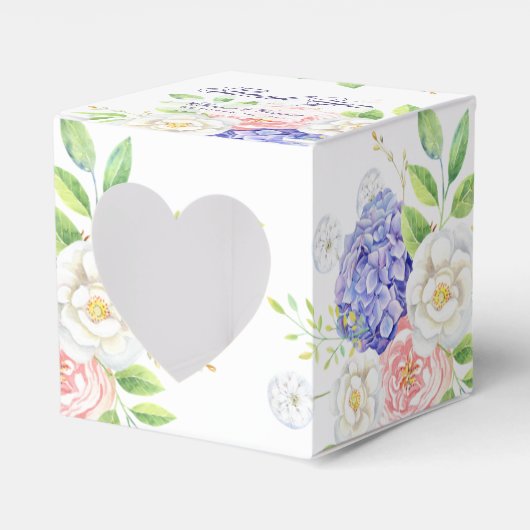 Ballotins Lilac et Peony Sophisticated Wedding Favor Box (Verso)