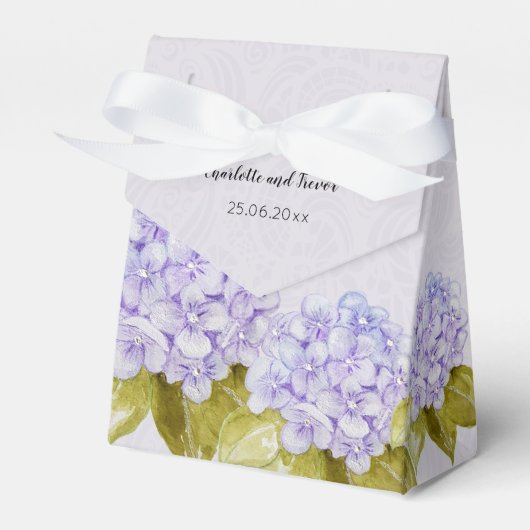 Ballotins Lilac Hydrangea Peint à la main (Verso)