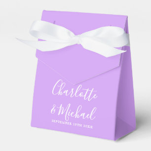 Ballotins Lilac Lavender Modern Signature Script Mariage