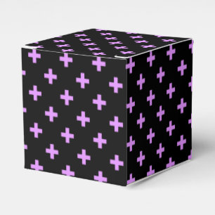 Ballotins Lilac polka croise sur noir