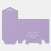 Ballotins Lilac Purple Bridal Shower White Personalized (Déplié)