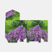 Ballotins Lilas élégants lilas violet floral Merci  (Déplié)