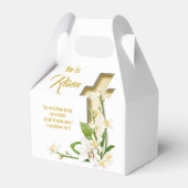 Ballotins Lily Cross Écriture Pâques Il Est Ressuscité (Arrière)