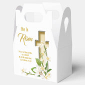 Ballotins Lily Cross Écriture Pâques Il Est Ressuscité (Ouvert)